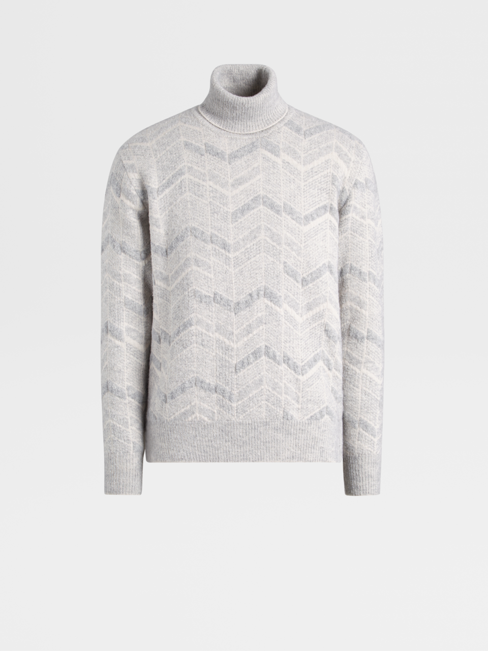 Cashmere Silk and Wool Knit Turtleneck